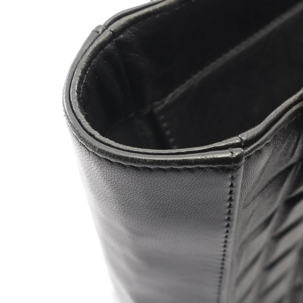 CHANEL Black Lambskin Leather Tote Bag - Picture 9 of 11